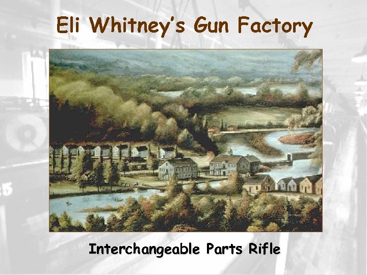 Eli Whitney’s Gun Factory Interchangeable Parts Rifle 