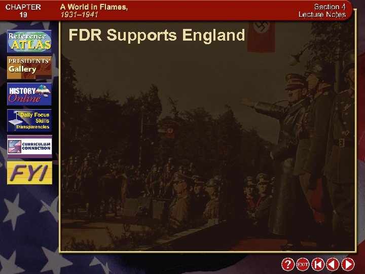 FDR Supports England 