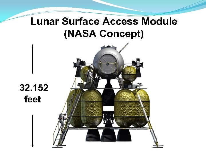 Lunar Surface Access Module (NASA Concept) 32. 152 feet 