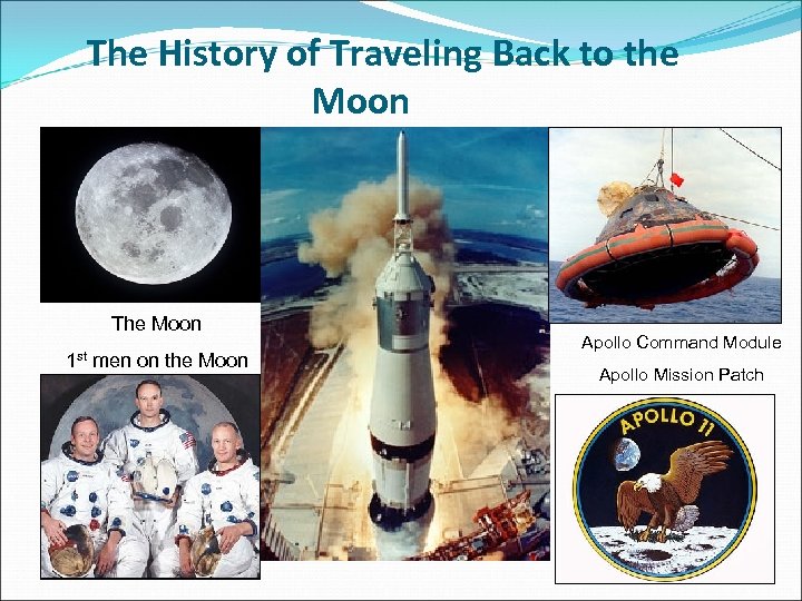 The History of Traveling Back to the Moon The Moon 1 st men on