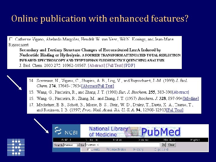 Online publication with enhanced features? 
