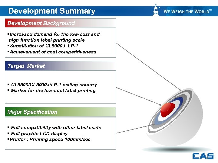 Development Summary Development Background §Increased demand for the low-cost and high function label printing