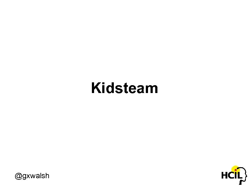 Kidsteam @gxwalsh 