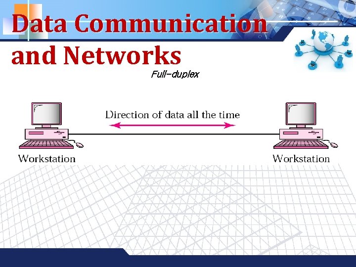 Data Communication and Networks Full-duplex LOGO 