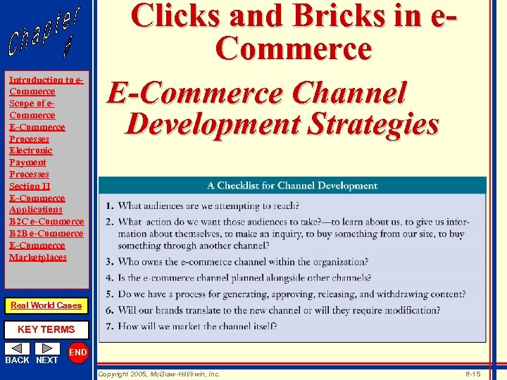 Introduction to e. Commerce Scope of e. Commerce E-Commerce Processes Electronic Payment Processes Section