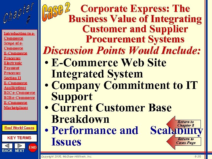 Introduction to e. Commerce Scope of e. Commerce E-Commerce Processes Electronic Payment Processes Section