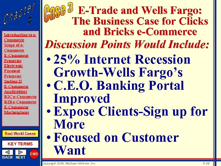 Introduction to e. Commerce Scope of e. Commerce E-Commerce Processes Electronic Payment Processes Section