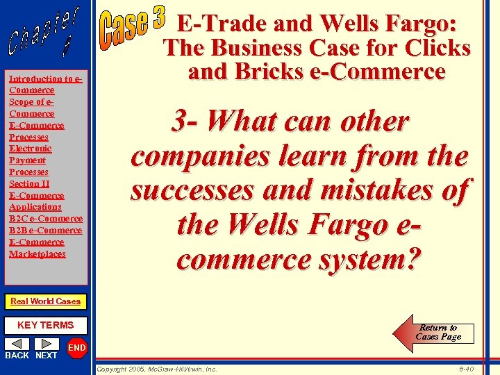 Introduction to e. Commerce Scope of e. Commerce E-Commerce Processes Electronic Payment Processes Section