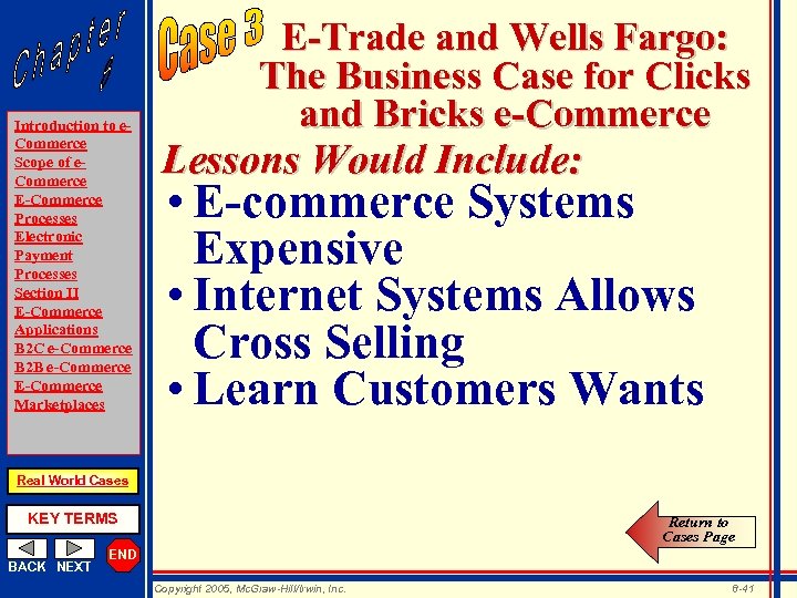 Introduction to e. Commerce Scope of e. Commerce E-Commerce Processes Electronic Payment Processes Section