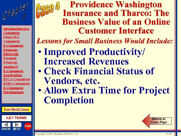 Introduction to e. Commerce Scope of e. Commerce E-Commerce Processes Electronic Payment Processes Section