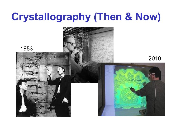 Crystallography (Then & Now) 1953 2010 