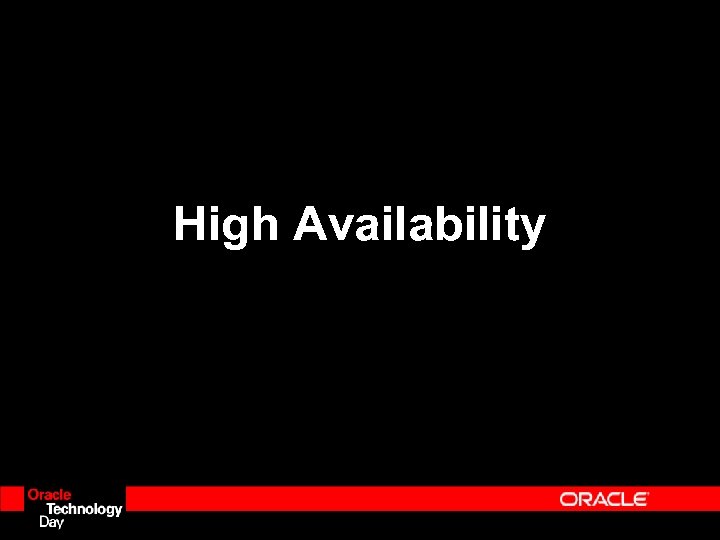 High Availability 
