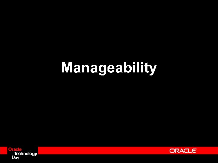 Manageability 
