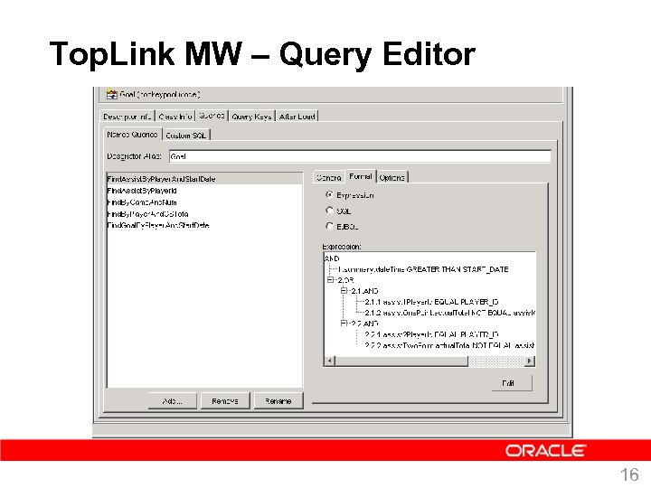 Top. Link MW – Query Editor 16 