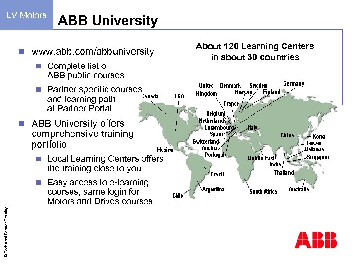LV Motors n ABB University www. abb. com/abbuniversity n n n Complete list of