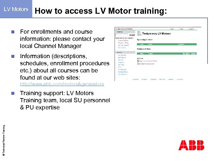 BU LV Motors Training BU LV Motors