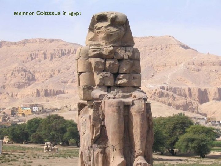 Memnon Colossus in Egypt 