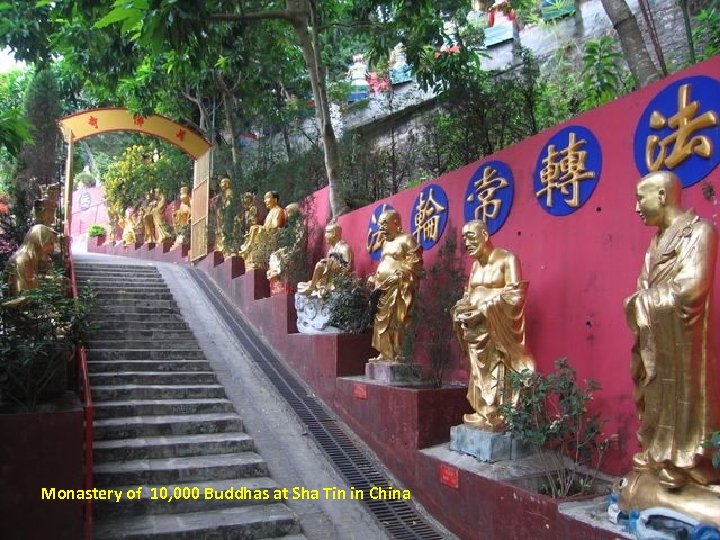 Monastery of 10, 000 Buddhas at Sha Tin in China 