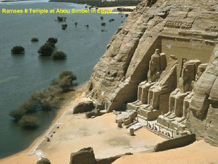 Ramses II Temple at Abou Simbel in Egypt 
