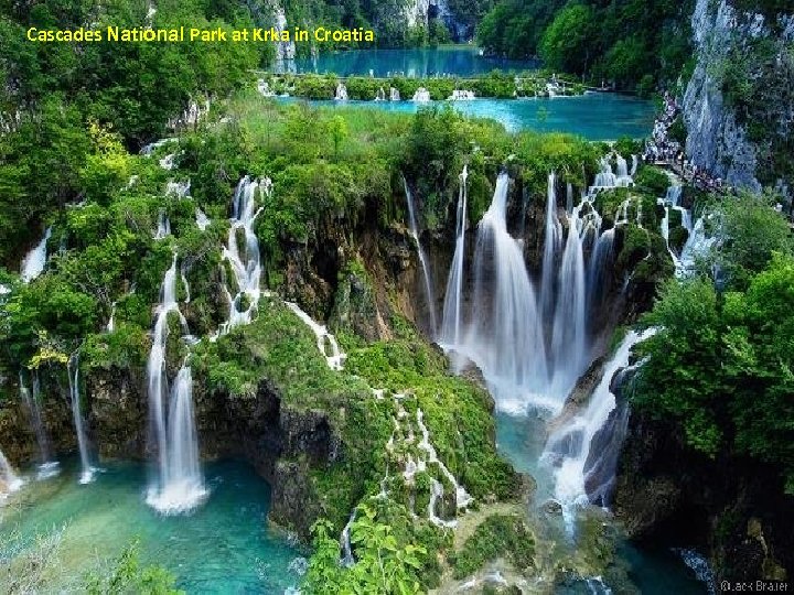Cascades National Park at Krka in Croatia 
