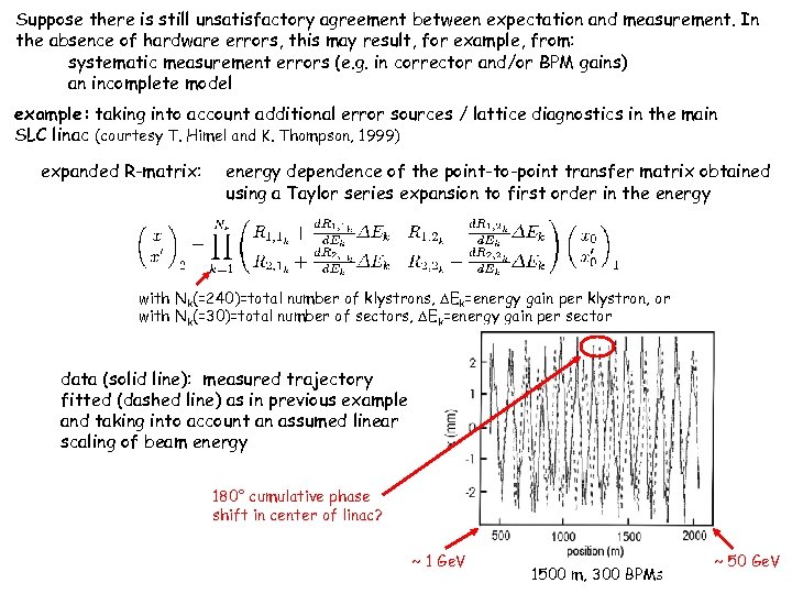 Suppose there is still unsatisfactory agreement between expectation and measurement. In the absence of