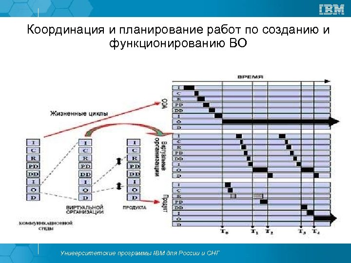 Координация и планирование работ по созданию и функционированию ВО Университетские программы IBM для России