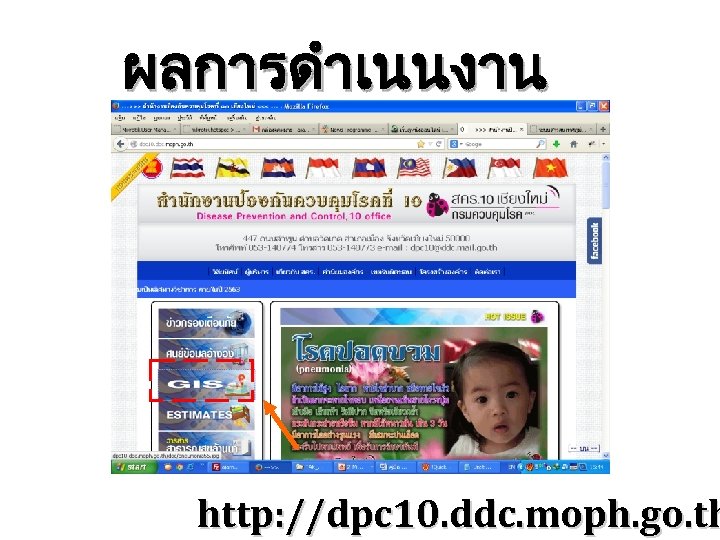 ผลการดำเนนงาน http: //dpc 10. ddc. moph. go. th 