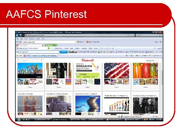 AAFCS Pinterest 