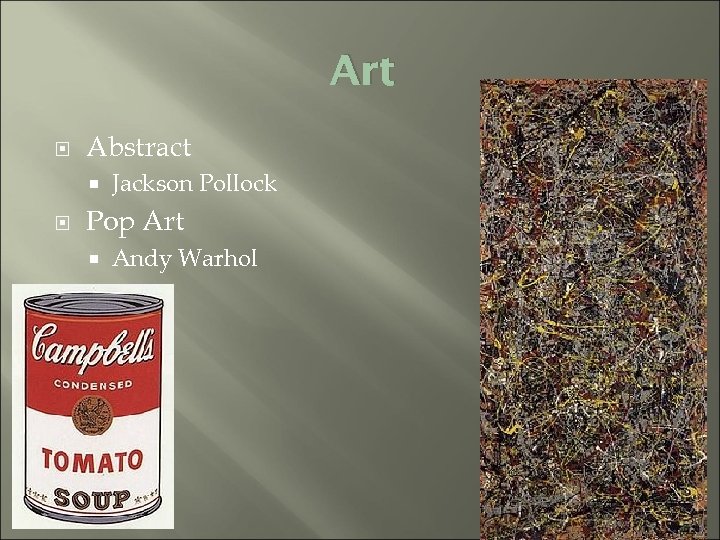 Art Abstract Jackson Pollock Pop Art Andy Warhol 