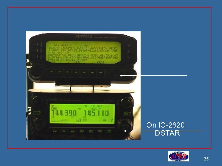 On IC-2820 DSTAR 35 