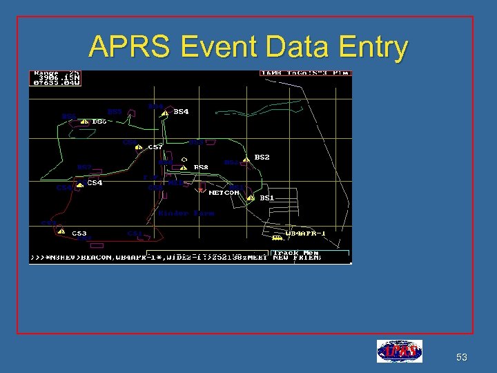 APRS Event Data Entry 53 
