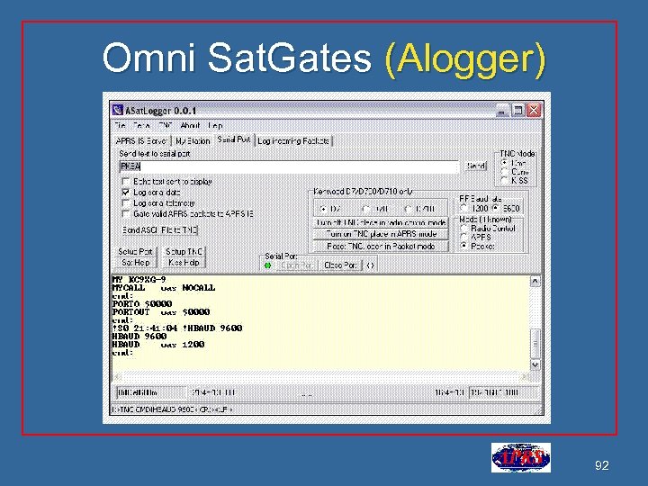 Omni Sat. Gates (Alogger) 92 