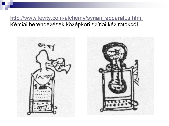 http: //www. levity. com/alchemy/syrian_apparatus. html Kémiai berendezések középkori szíriai kéziratokból 