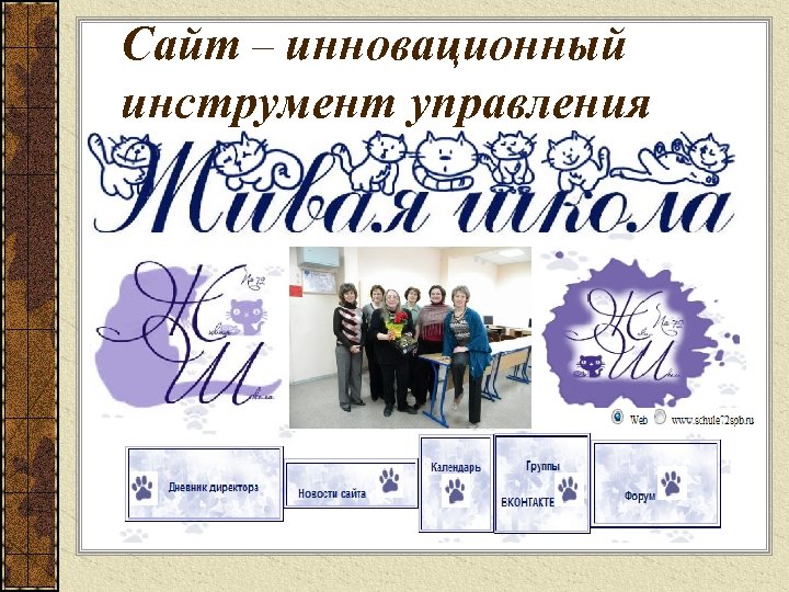 Сайт – инновационный инструмент управления 