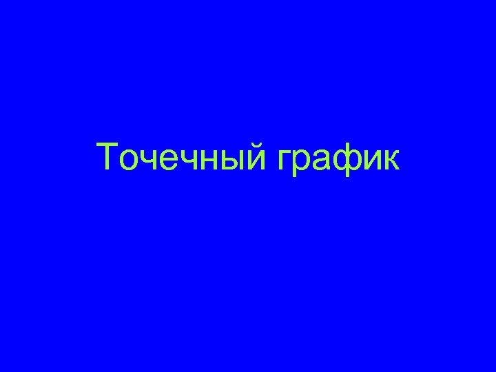 Точечный график 