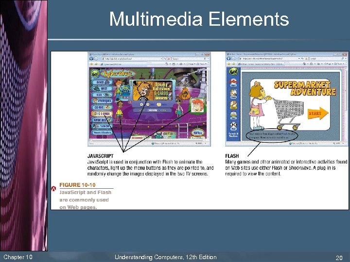Multimedia Elements Chapter 10 Understanding Computers, 12 th Edition 20 