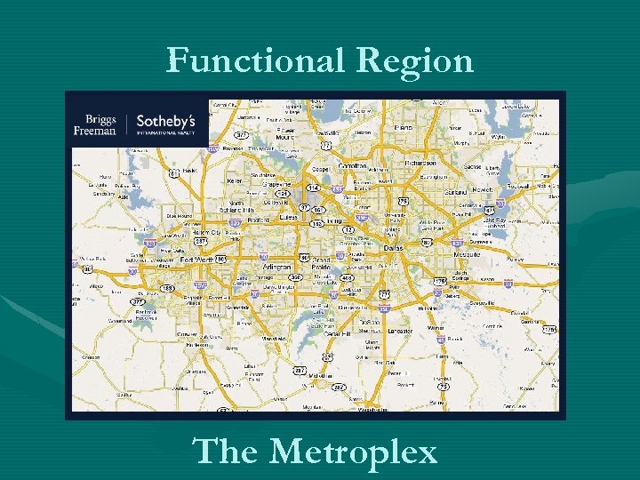 Functional Region The Metroplex 