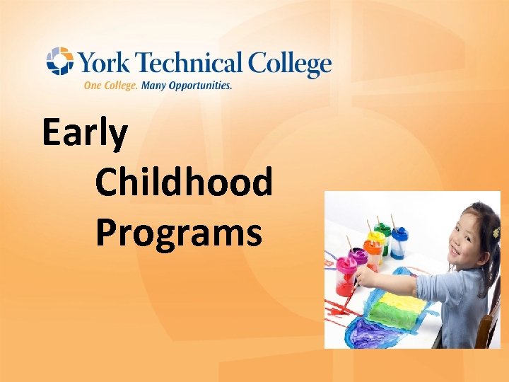 Early Childhood Programs 