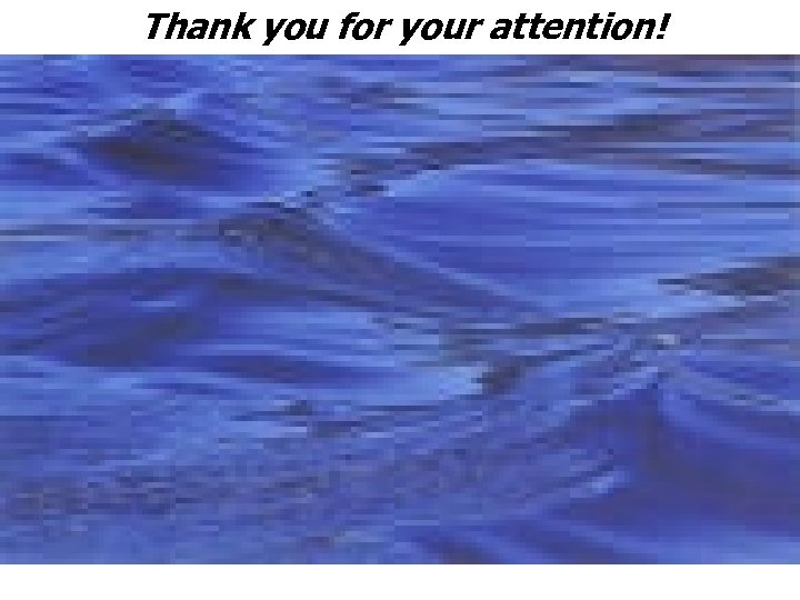 Thank you for your attention! 