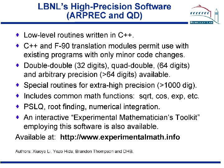 4 b. An Ising Integral Bailey, Crandall and I are currently studying: 