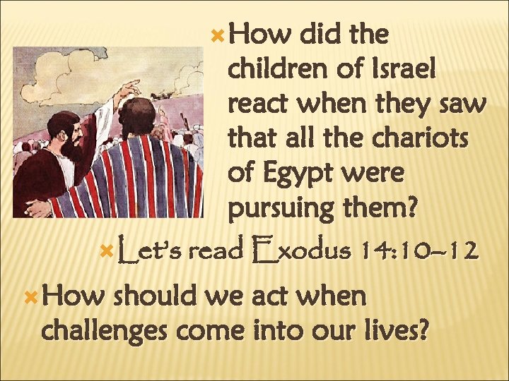  How did the children of Israel react when they saw that all the