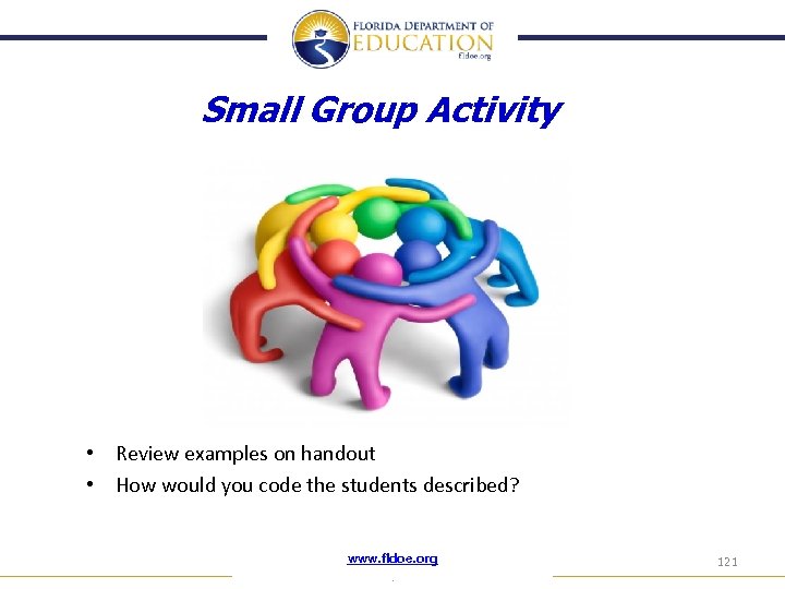 Small Group Activity • Review examples on handout • How would you code the