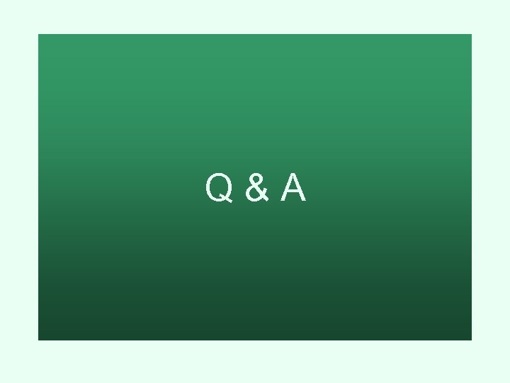 Q&A 