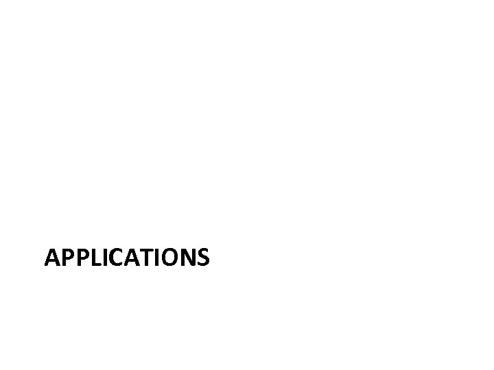 APPLICATIONS 