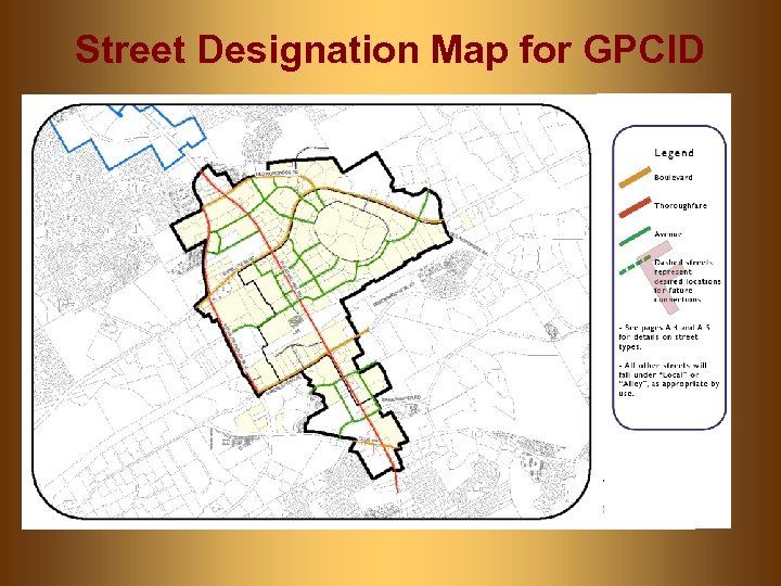 Street Designation Map for GPCID 