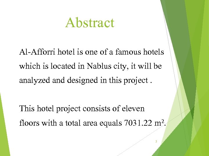 Abstract Al-Afforri hotel is one of a famous hotels which is located in Nablus