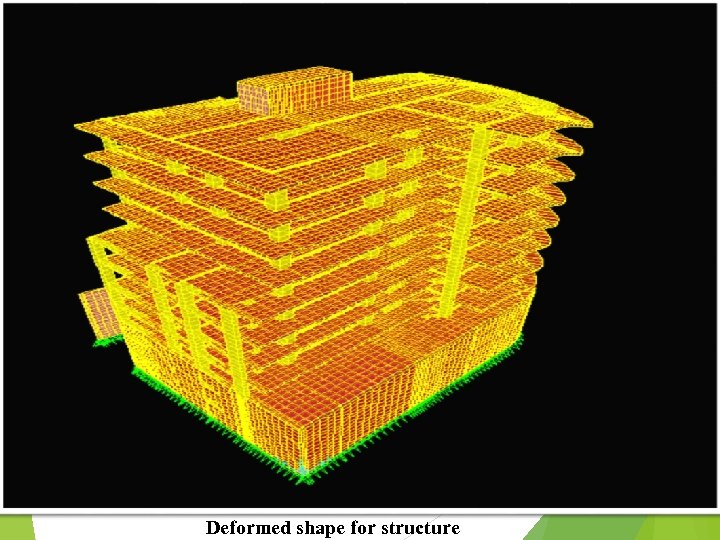 40 Deformed shape for structure 