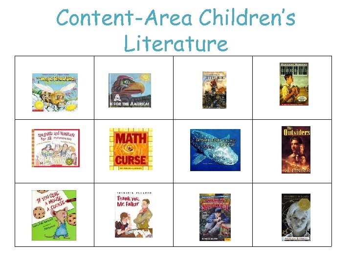 Content-Area Children’s Literature 