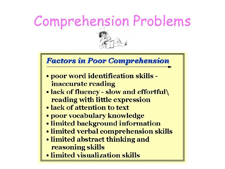 Comprehension Problems 