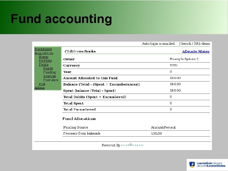 Fund accounting 